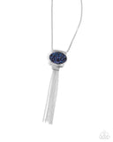 Paparazzi "Chained Complication" Blue Necklace & Earring Set Paparazzi Jewelry