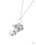 Paparazzi "Heart Haul" Silver Necklace & Earring Set Paparazzi Jewelry