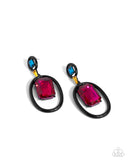 Paparazzi "Dipped in Dazzle" Black Post Earrings Paparazzi Jewelry