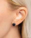 Paparazzi "Sweetheart Stunner" Black Post Earrings Paparazzi Jewelry