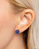 Paparazzi "Sweetheart Stunner" Blue Post Earrings Paparazzi Jewelry
