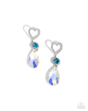 Paparazzi "Faceted Frenzy" Blue Post Earrings Paparazzi Jewelry