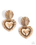 Paparazzi "Mythical Moment" Gold Post Earrings Paparazzi Jewelry