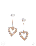 Paparazzi "Valentines Vision" Gold Post Earrings Paparazzi Jewelry