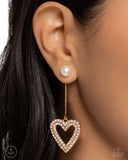 Paparazzi "Valentines Vision" Gold Post Earrings Paparazzi Jewelry