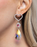 Paparazzi "Faceted Frenzy" Pink Post Earrings Paparazzi Jewelry