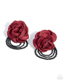 Paparazzi "Dramatic Dame" Red Post Earrings Paparazzi Jewelry