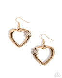 Paparazzi "Crisscross Courtship" Gold Earrings Paparazzi Jewelry