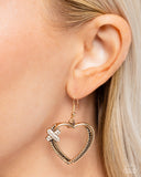 Paparazzi "Crisscross Courtship" Gold Earrings Paparazzi Jewelry