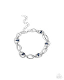 Paparazzi "Light-Catching Leisure" Blue Bracelet Paparazzi Jewelry