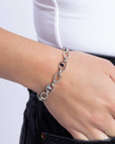 Paparazzi "Light-Catching Leisure" Blue Bracelet Paparazzi Jewelry