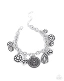 Paparazzi "Embellished Estate" Silver Bracelet Paparazzi Jewelry