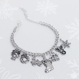 Paparazzi "Christmas Classics" Silver Bracelet Paparazzi Jewelry