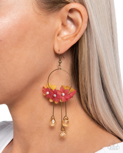 Paparazzi "Whimsical Work" Brass Earrings Paparazzi Jewelry