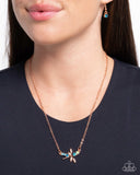 Paparazzi "Dragonfly Deed" Copper Necklace & Earring Set Paparazzi Jewelry