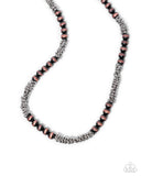 Paparazzi "Chained Consistency" Multi Men's Urban Necklace Unisex Paparazzi Jewelry