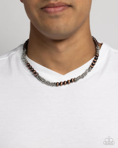 Paparazzi "Chained Consistency" Multi Men's Urban Necklace Unisex Paparazzi Jewelry