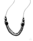 Paparazzi "Relaxed Refinement" Black Necklace & Earring Set Paparazzi Jewelry