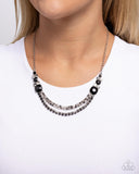 Paparazzi "Relaxed Refinement" Black Necklace & Earring Set Paparazzi Jewelry