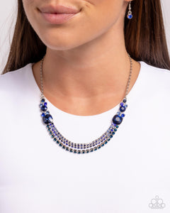 Paparazzi "Relaxed Refinement" Blue Necklace & Earring Set Paparazzi Jewelry