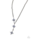 Paparazzi "Stellar Story" Blue Necklace & Earring Set Paparazzi Jewelry