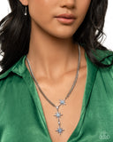 Paparazzi "Stellar Story" Blue Necklace & Earring Set Paparazzi Jewelry