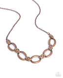 Paparzzi "Radiant Restoration" Copper Necklace & Earring Set Paparazzi Jewelry