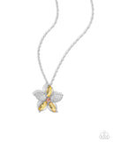 Paparazzi "Favorite Flower" Yellow Necklace & Earring Set Paparazzi Jewelry