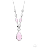 Paparazzi "Abstract Abalone" Pink Necklace & Earring Set Paparazzi Jewelry