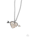 Paparazzi "Emotional Edge" White Necklace & Earring Set Paparazzi Jewelry