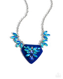 Paparazzi "Scintillating Shield" Blue Necklace & Earring Set Paparazzi Jewelry