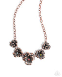 Paparazzi "Blatant Botanicals" Copper Necklace & Earring Set Paparazzi Jewelry