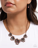 Paparazzi "Blatant Botanicals" Copper Necklace & Earring Set Paparazzi Jewelry