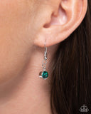 Paparazzi "Confident Cascade" Green Necklace & Earring Set Paparazzi Jewelry