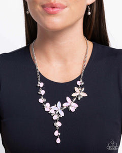 Paparazzi "Vibrant Valley" Pink Necklace & Earring Set Paparazzi Jewelry