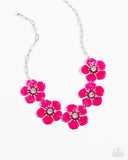 Paparazzi "Eternal Efflorescence" Pink Necklace & Earring Set Paparazzi Jewelry
