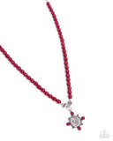 Paparazzi "Athenian Affection" Red Necklace & Earring Set Paparazzi Jewelry