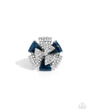 Paparazzi "Persuasive Pizzazz" Blue Ring Paparazzi Jewelry