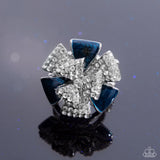 Paparazzi "Persuasive Pizzazz" Blue Ring Paparazzi Jewelry