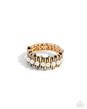 Paparazzi "Pearly Provision" Gold Ring Paparazzi Jewelry