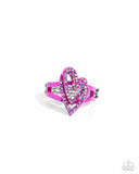 Paparazzi "Hybrid Heart" Pink Ring Paparazzi Jewelry