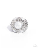 Paparazzi Pearly Podium" White Ring Paparazzi Jewelry