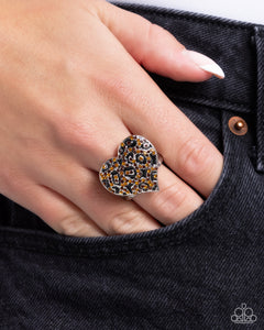 Paparazzi "Cheetah Cameo" Brown Ring Paparazzi Jewelry