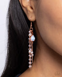Paparazzi "The Toast of the Ton" Copper Earrings Paparazzi Jewelry