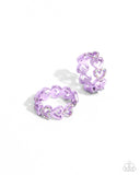 Paparazzi "Historic Hearts" Purple Post Earrings Paparazzi Jewelry