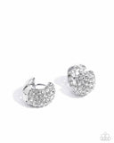 Paparazzi "All Dressed UPSCALE" White Post Earrings Paparazzi Jewelry