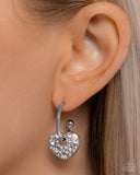Paparazzi "Valentines Valor" White Post Earrings Paparazzi Jewelry