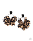 Paparazzi "Charming Cheetah" Black Post Earrings Paparazzi Jewelry