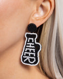 Paparazzi "Cheer Captain" Black Post Earrings Paparazzi Jewelry