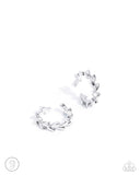 Paparazzi "Laurel Limit" Silver Ear Cuff Post Earrings Paparazzi Jewelry